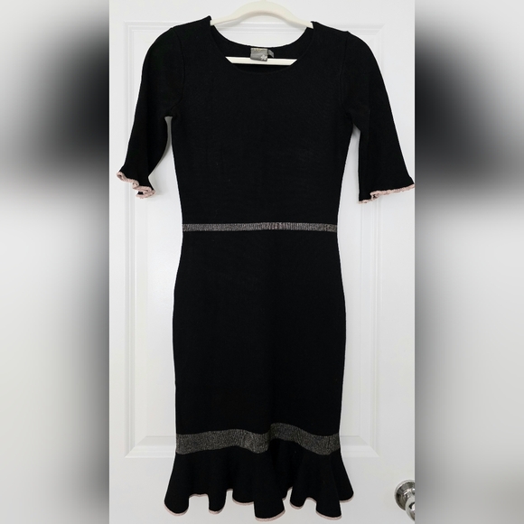 Dresses & Skirts - Elegant Black Dress with Rose Gold Accents